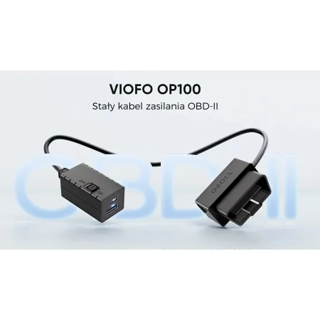 VIOFO OP100 OBD-II – zasilacz  trybu parkingowego 12V/24V USB-C + USB-A